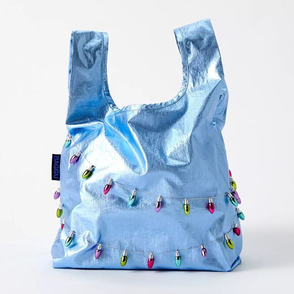 NWT Baby Baggu - Metallic Light Blue - Picture 5 of 5